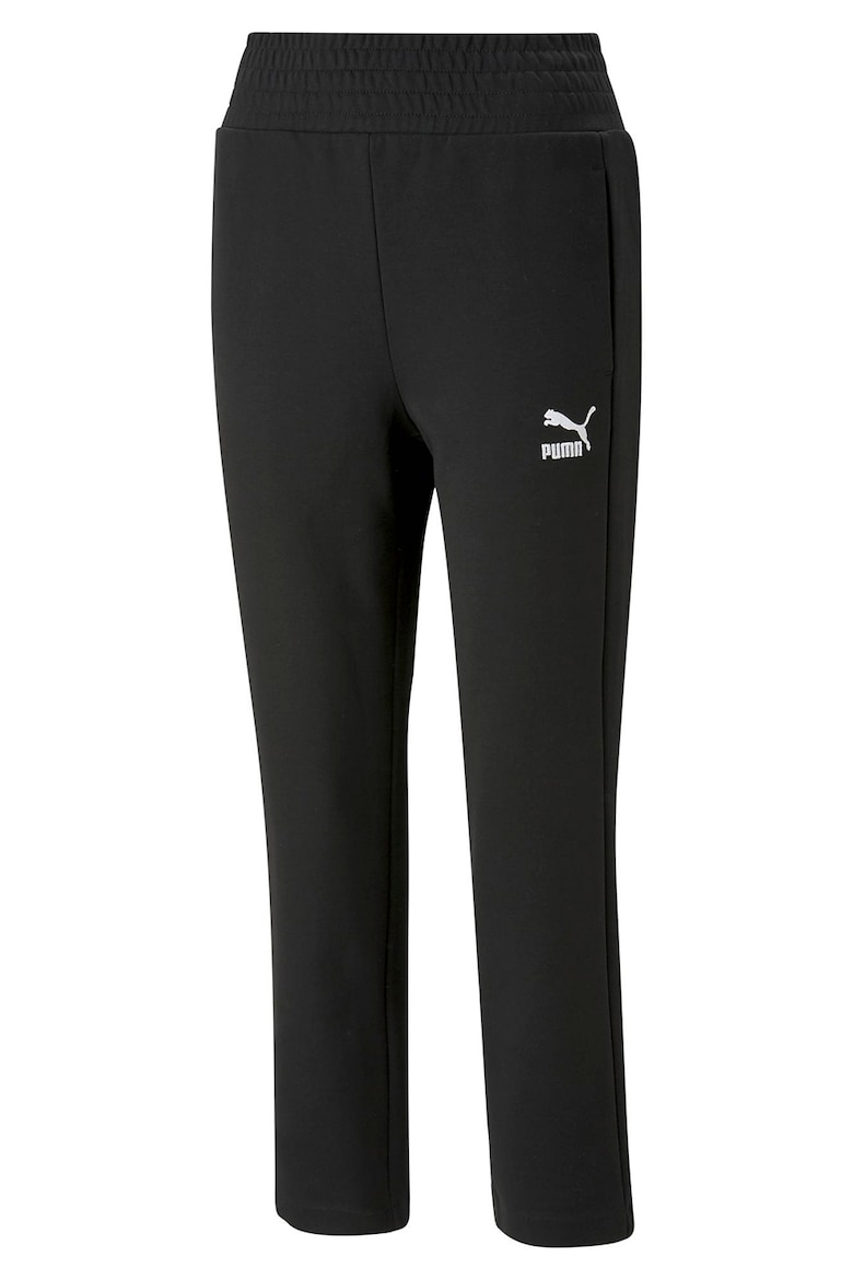 Спортивные брюки с логотипом и завышенной талией T7 Puma, черный