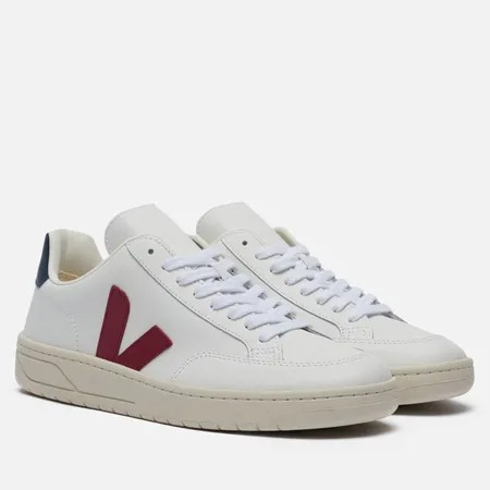 Мужские кроссовки VEJA V-12 Leather, цвет белый, размер 44 EU