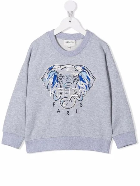 Kenzo Kids толстовка с вышитым логотипом