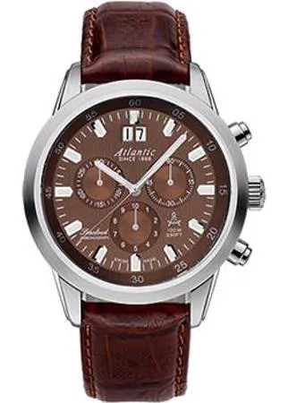 Швейцарские наручные  мужские часы Atlantic 73460.41.81. Коллекция Seacloud