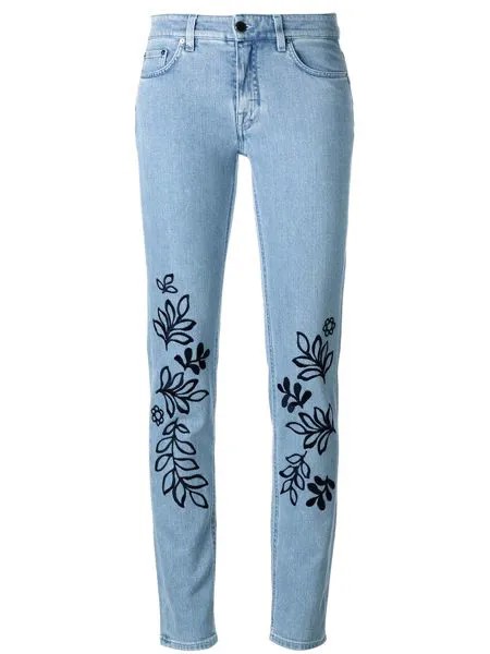 Victoria Victoria Beckham джинсы скинни с вышивкой