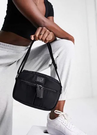 Черная нейлоновая сумка через плечо с двумя карманами Elle Sport-Черный цвет