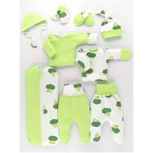 Комплект одежды Снолики, размер 56, зеленый, белый