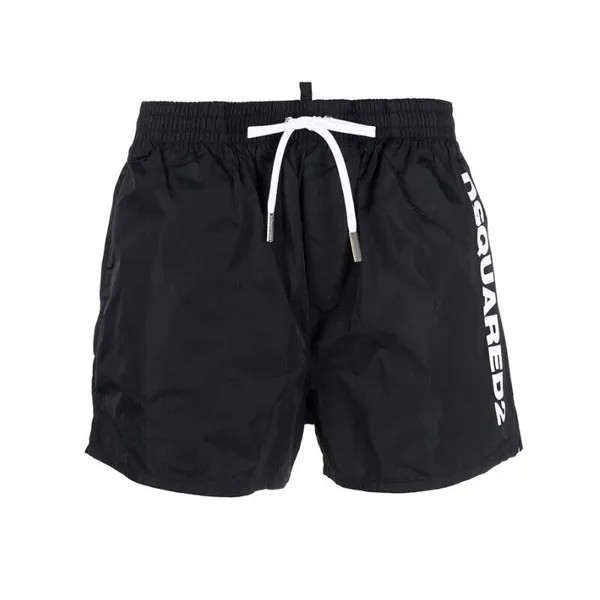 Костюм мужской Dsquared2 Shorts D2 Boxer Shorts Sea Black with Logo White