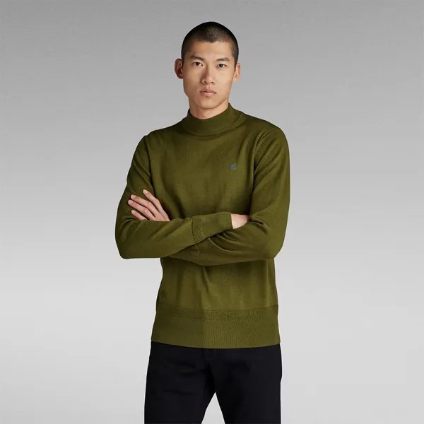 Свитер G-Star Premium Core Crew Neck, зеленый