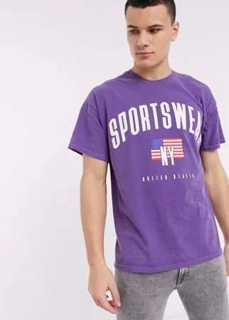 Фиолетовая спортивная футболка New Look-Фиолетовый