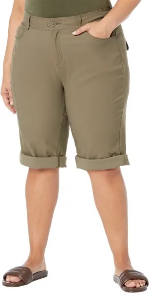 Брюки Plus Size Halle Capris II Prana, цвет Slate Green