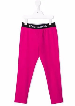Dolce & Gabbana Kids легинсы с логотипом