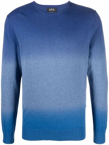 A.P.C. джемпер с эффектом омбре
