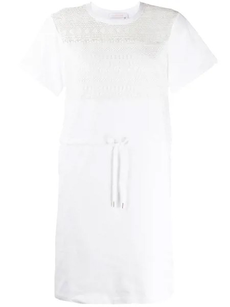See by Chloé платье-футболка с кулиской