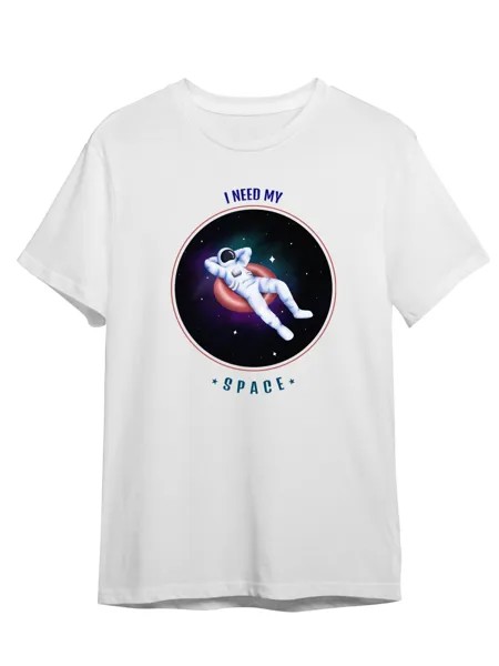 Футболка унисекс СувенирShop Space/Космос 2 белая M (46-48)