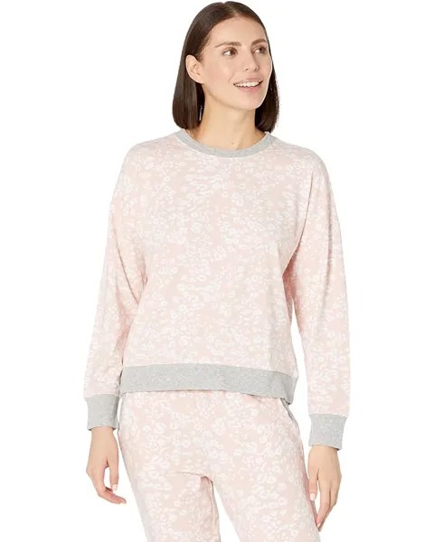 Пижамный комплект DKNY Long Sleeve Joggers PJ Set, цвет Blush Animal