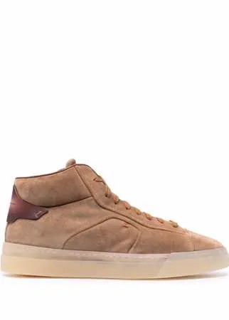 Santoni высокие кеды на шнуровке