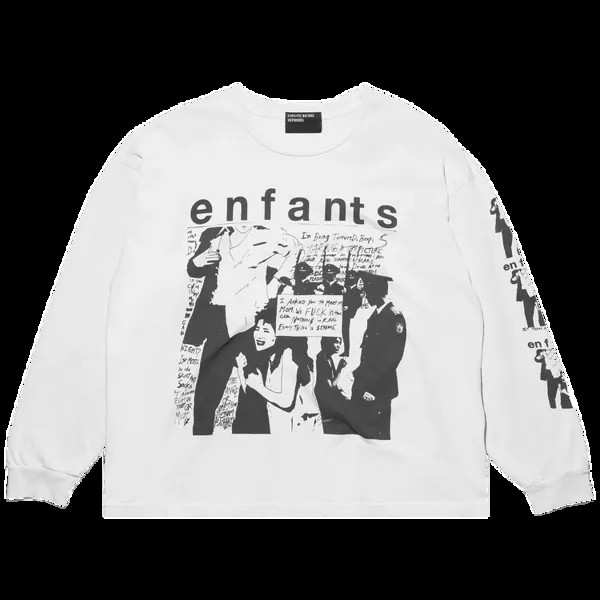 Футболка Enfants Riches Déprimés Neurosis Long-Sleeve 'Faded Ivory/Black', кремовый