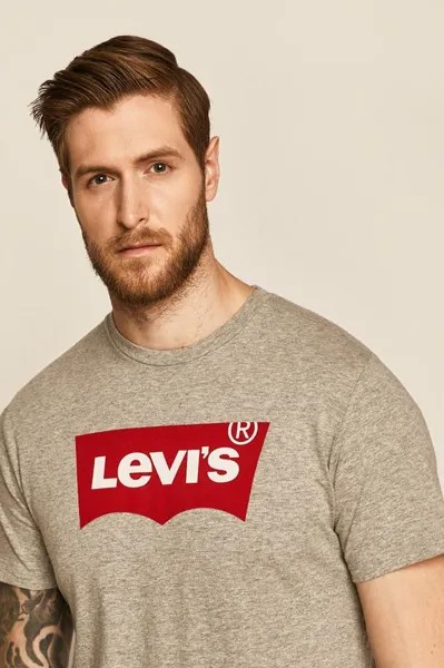 Футболка с графическим рисунком Levi's, серый