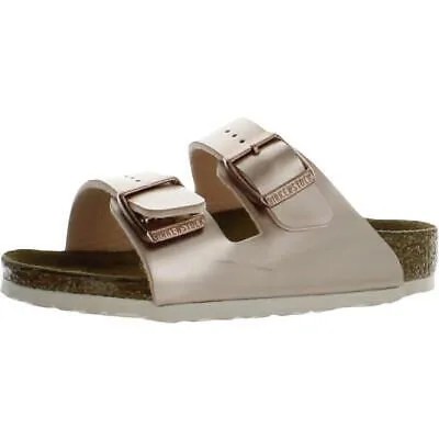 Birkenstock Girls Arizona Bronze Slide Sandals Shoes 42 Medium (B,M) BHFO 8387