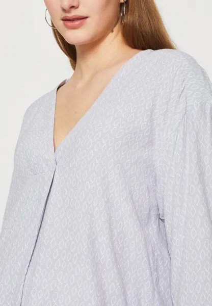 Блузка V-Neck Esprit, светло-синий
