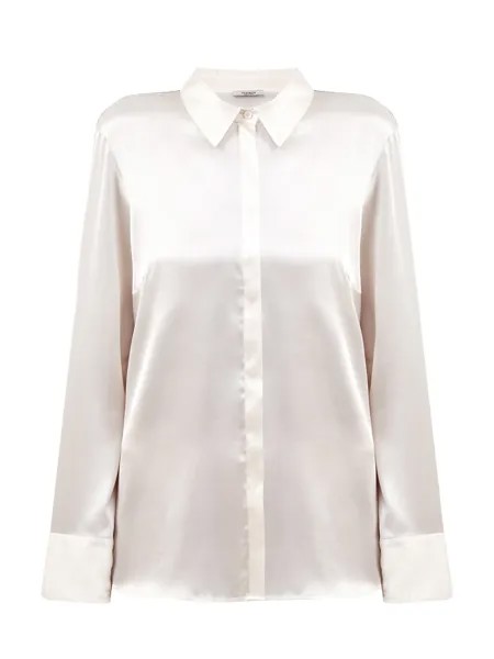 Шелковая блуза с ювелирными цепочками Punto Luce