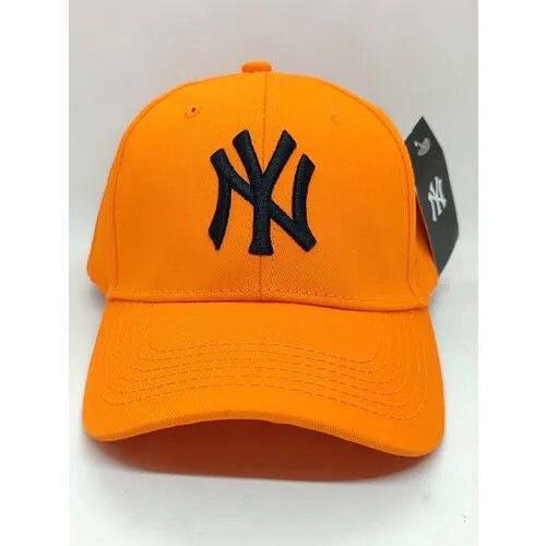 Бейсболка , размер 56-57, черный, оранжевый