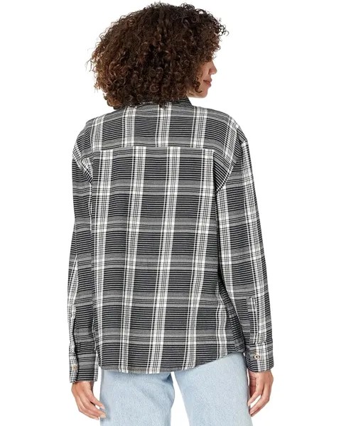 Топ Roxy Ridge Creek Top, цвет Anthracite Please Plaid