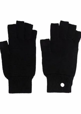 Rick Owens перчатки-митенки с застежкой на кнопке