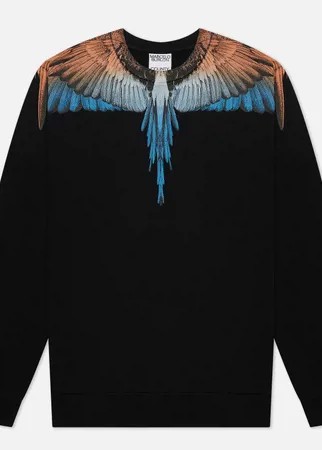 Мужская толстовка Marcelo Burlon Wings Regular Crewneck, цвет чёрный, размер XL