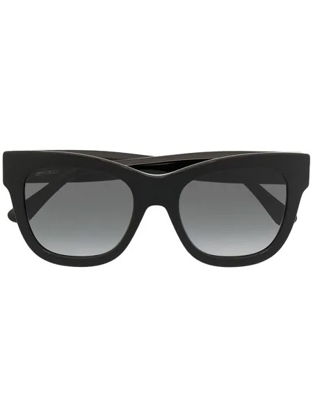 Jimmy Choo Eyewear солнцезащитные очки в массивной оправе