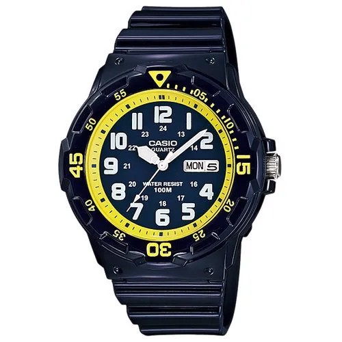 Наручные часы CASIO Collection MRW-200HC-2B, синий, желтый