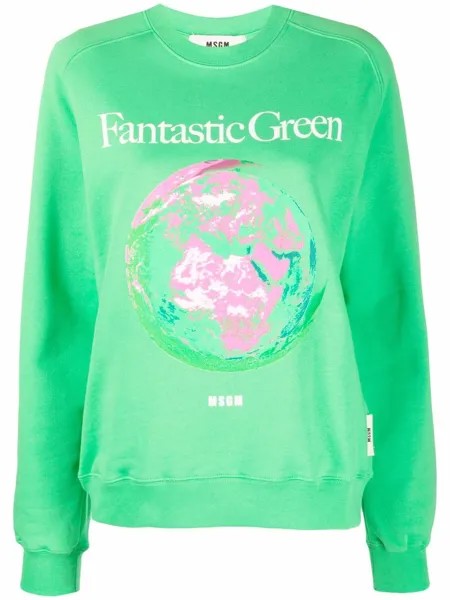 MSGM толстовка Fantastic Green