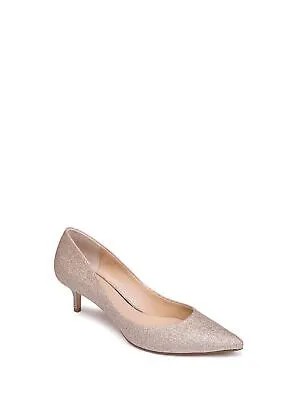 Женские туфли-лодочки JEWEL BADGLEY MISCHKA Gold Royalty Toe Kitten Heel Slip On Pumps 11 M