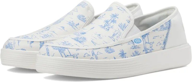 Кроссовки Sunapee Slip-on Desert Hey Dude, цвет White/Blue