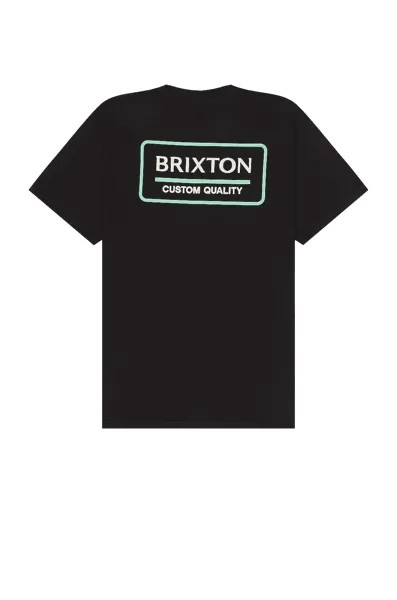 Футболка Brixton Palmer Proper T-shirt, цвет Black, Jade, & Off White