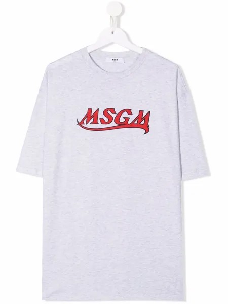MSGM Kids футболка с логотипом