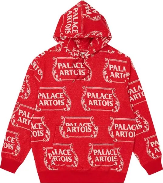 Толстовка Palace x Stella Artois Towel Hood 'Red/White', красный