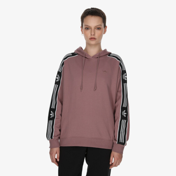 Толстовка с капюшоном на ленте Adidas, фиолетовый
