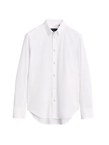 Рубашка Зака Поплина rag & bone, белый