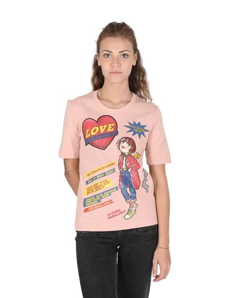 Женская футболка Love Moschino, розовый