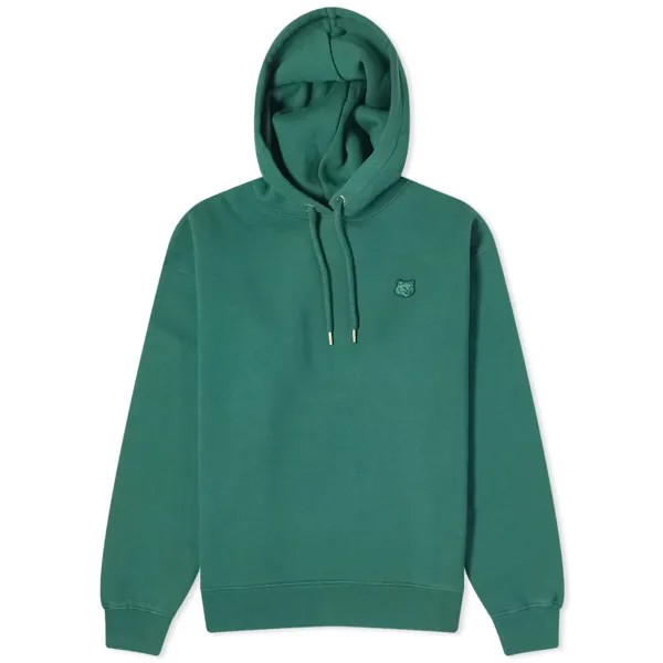 Худи Maison Kitsune Tonal Fox Head Patch Comfort, цвет Bottle Green