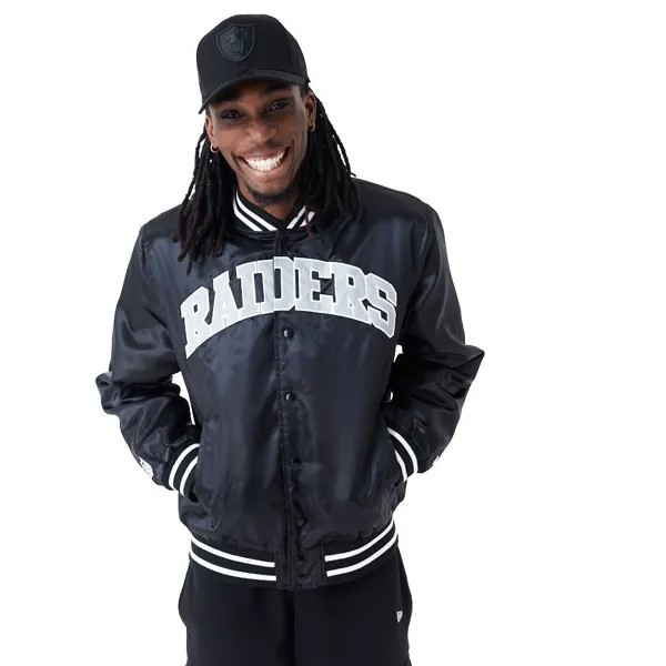 Куртка New Era NFL Satin Las Vegas Raiders Bomber, синий