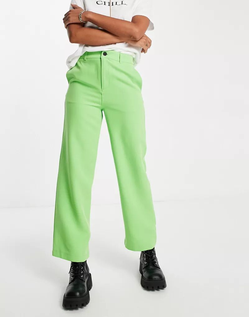 Светло-зеленые широкие брюки Noisy May
