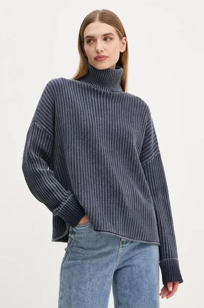 Хлопковый свитер G-Star Raw, темно-синий