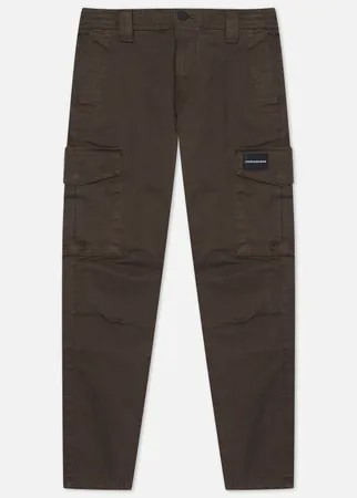 Мужские брюки Calvin Klein Jeans Skinny Washed Cargo, цвет оливковый, размер 30/32