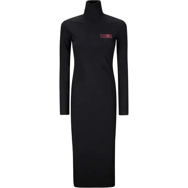 Платье с длинными рукавами женское черное Mm6 Maison Margiela