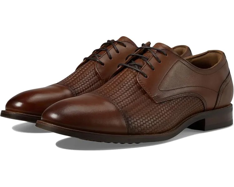 Оксфорды Florsheim Rucci Weave Cap Toe Oxford, цвет Cognac
