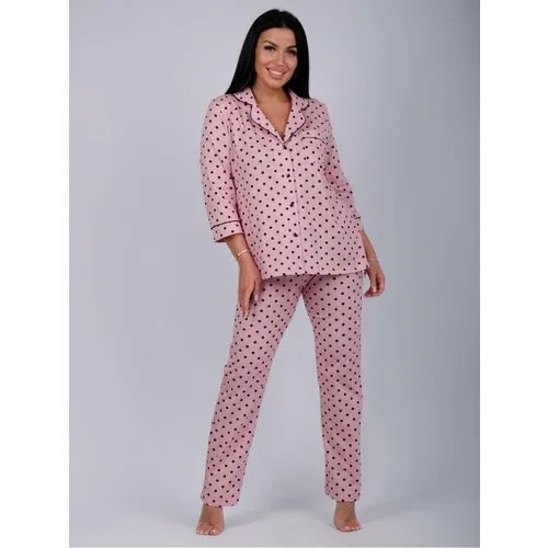 Пижама Malina, размер 48, черный, розовый