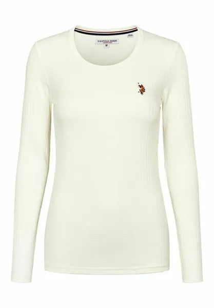 Топ с длинными рукавами Carlotta U.S. Polo Assn., Cloud Dancer