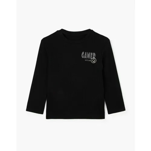 Лонгслив Gloria Jeans, размер 2-4г/98-104, черный