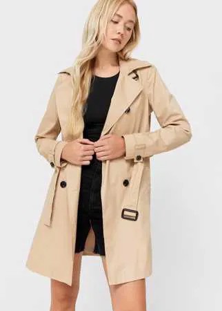 Stradivarius Базовый Тренч Цвет Камня S