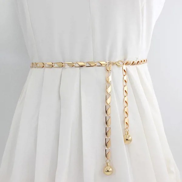 Талия цепочка для женщин металлический крючок регулируемый талия цепочка декоративное платье цепочка