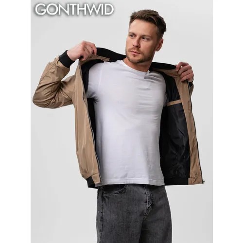 Бомбер GONTHWID, размер L, хаки